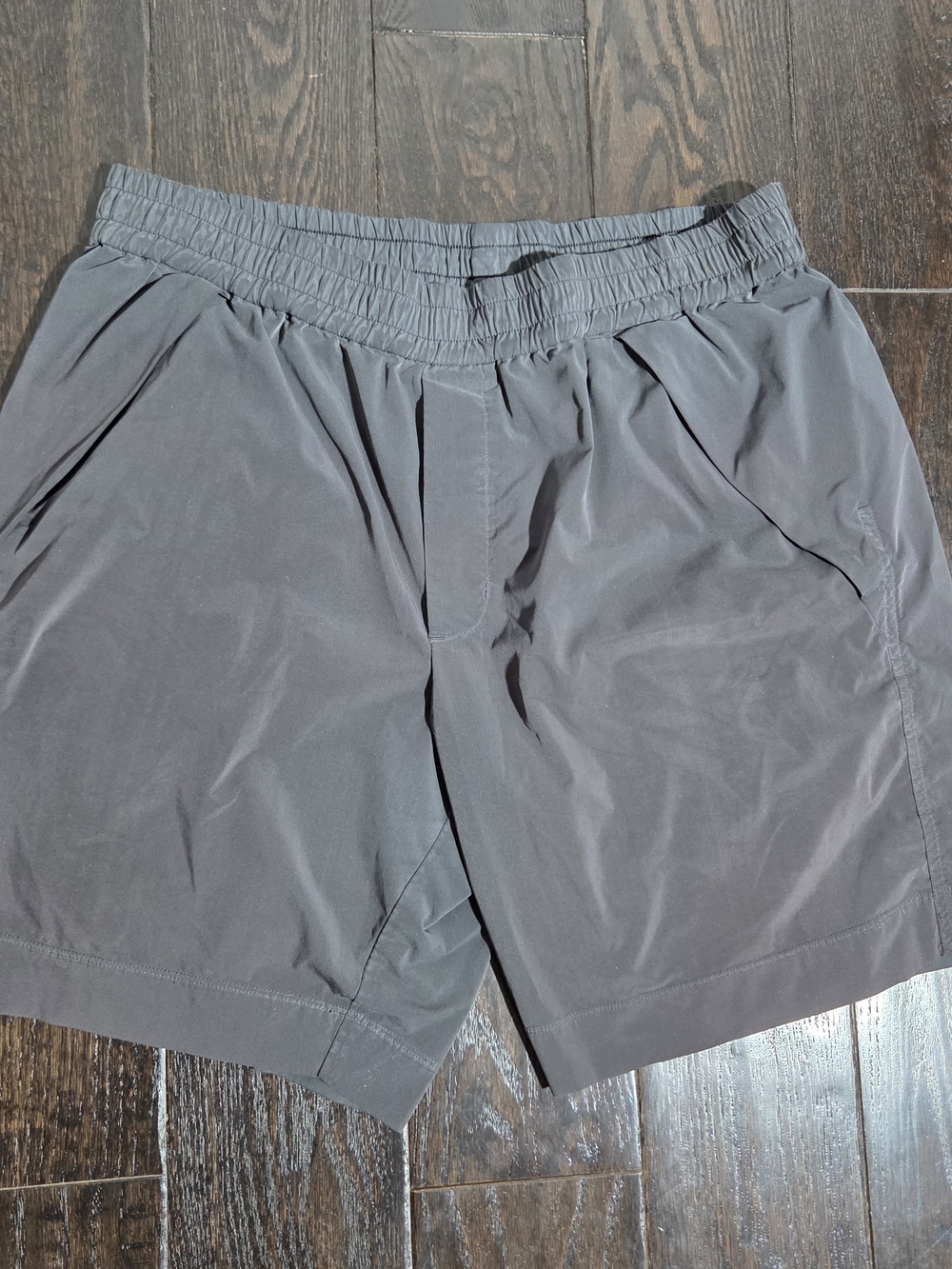 Kit and Ace Men's Athletic Black Shorts Size XL 8in Inseam Elastic Waist Pocket